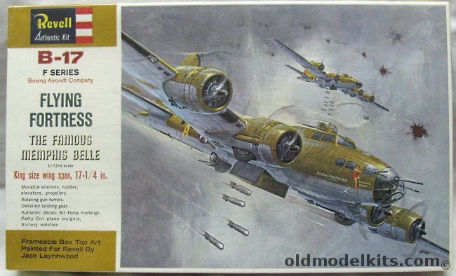 Revell 1/72 B-17F Flying Fortress Memphis Belle, H201-200 plastic model kit